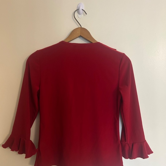 Vintage Red Blouse - Picture 4 of 5